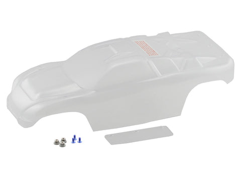 Traxxas 3714 Body, Rustler® (clear, requires painting)/window, lights decal sheet/ wing and aluminum hardware