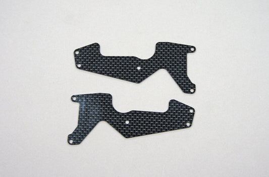 Mugen Seiki E2166a MBX8T/MBX8TE Graphite Front Lower Suspension Arm Plate (2)