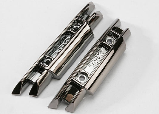 Traxxas 5335X - Bumpers, front and rear (black chrome) E Revo, Revo