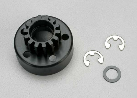 Traxxas 5214 Clutch bell/5x8x0.5mm fiber washer (2)/ 5mm e-clip (requires 5x10x4mm ball bearings part #4609)