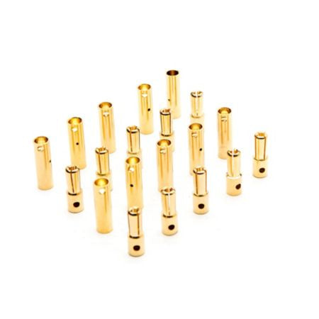 DYNC0087 Gold Bullet Connector Set, 4mm (10)