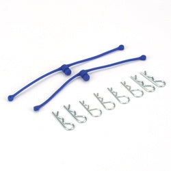 DuBro 2249 Body Klip Retainers, Blue (2)