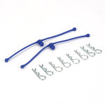 DuBro 2249 Body Klip Retainers, Blue (2)