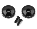 Hot Racing HRAAON40U01 Aluminum Large Wing Buttons (Black) (2)
