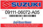 Suzuki 09111-06072-A05 Collared Screw