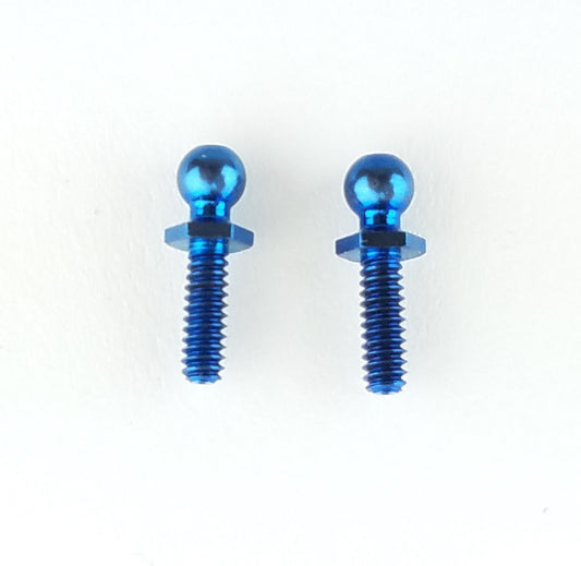 Custom Works 8522 Blue Titanium Long Hex Ball Stud (2)