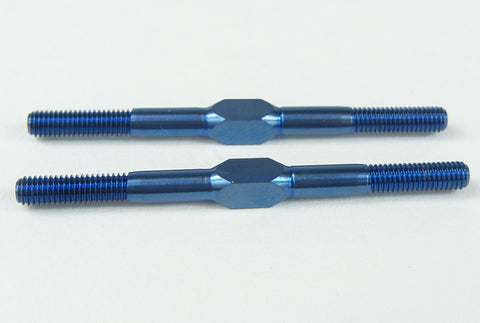 Custom Works 8533 Truespeed 1 3/4" Blue Titanium Turnbuckles (Pair)