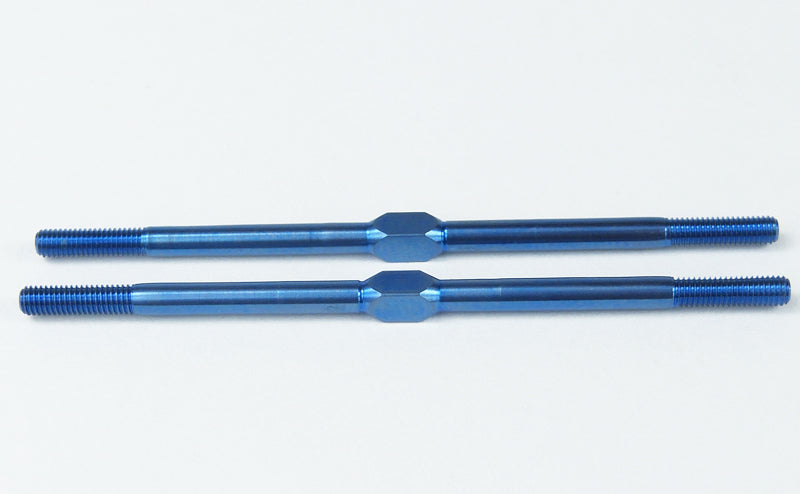 Custom Works 8538 Truespeed 2.875" Blue Titanium Turnbuckles (Pair)