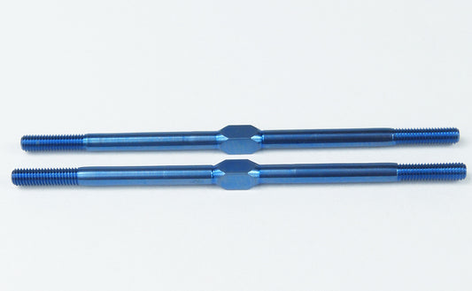 Custom Works 8538 Truespeed 2.875" Blue Titanium Turnbuckles (Pair)