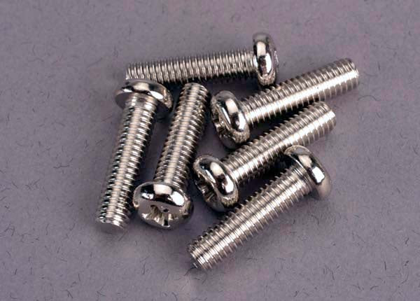 Traxxas 2573 - Screws, 4x15mm roundhead machine (6)