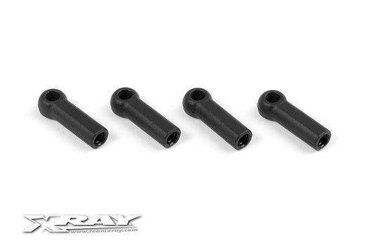 XRAY 372661 Composite 4.2mm Open Steering Ball Joint Set (4) (X Link)