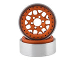 Vanquish Products KMC XD127 Bully 1.9 Beadlock Crawler Wheels (Orange) (2)