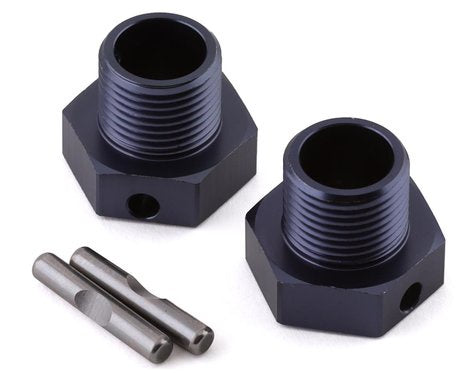 Tekno TKR9671 ET48 2.0 Aluminum 17mm Hex Wheel Hub Set (Gun Metal) (2) (+2mm Offset)