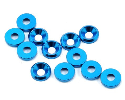 Flash Point FP2112 3mm Countersunk Washer (Blue) (12)