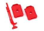 Traxxas TRX4M 9721 Fuel canisters (left & right)/ jack (red) (fits #9712 body)