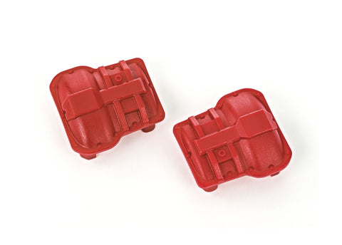 Traxxas TRX4M 9738-RED Axle cover, front or rear (red) (2)
