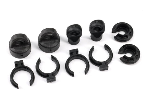 Traxxas TRX4M 9762 Shock cap (2)/ spring perch (2)/ rod end (2)/ spring preload spacer (4)