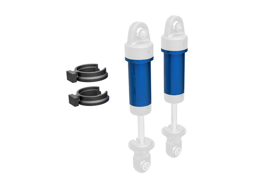 Traxxas TRX4M  9763-BLUE Body, GTM shock, 6061-T6 aluminum (blue-anodized) (includes spring pre-load spacers) (2)