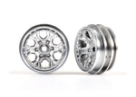 Traxxas TRX4M 9770-SATIN Wheels, 1.0" (satin chrome) (2)