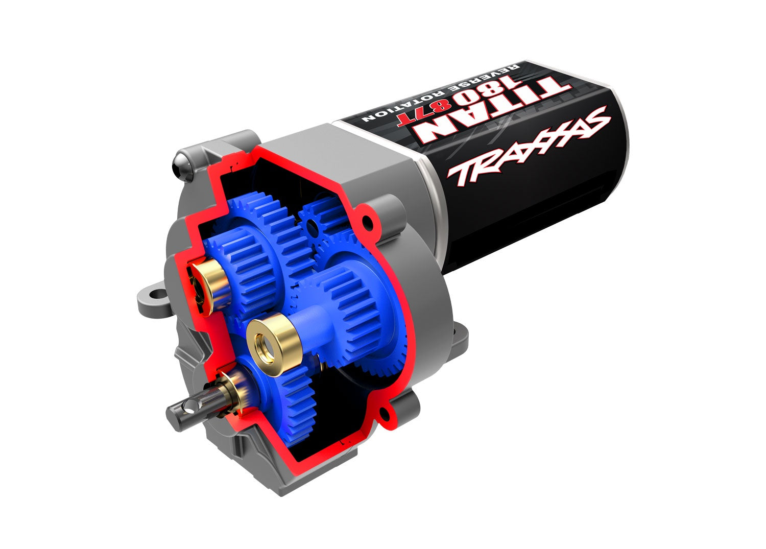 Traxxas TRX4M 9791X Transmission, complete (speed gearing) (9.7:1 redu ...