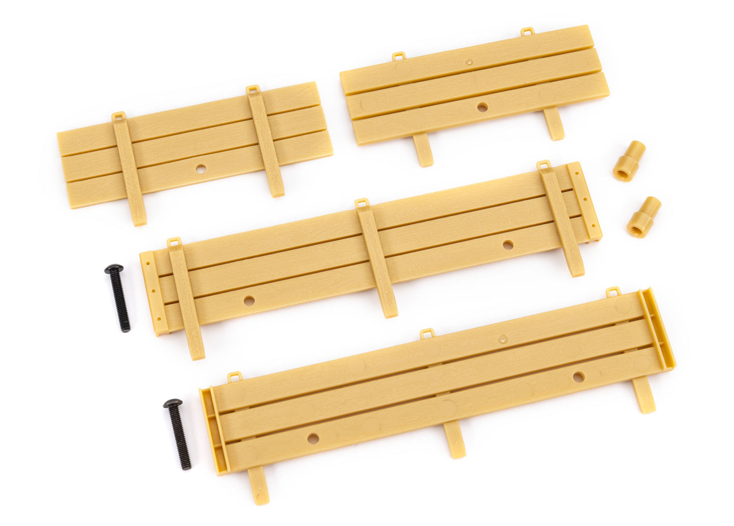Traxxas TRX4m 9798 Stake sides, utility trailer (complete set)/ spare tire mount (2)/ 3x18mm BCS (2)