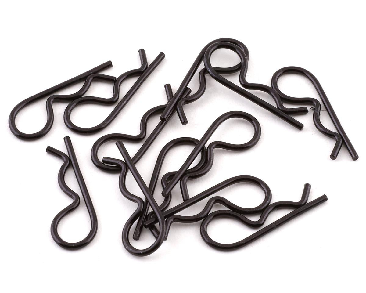 Traxxas 3934A Body clips, heavy duty (black) (12)