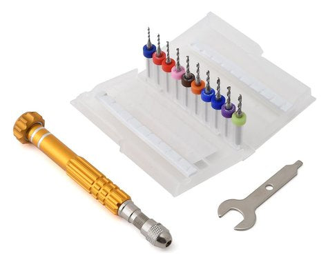 Avid RC AV10014 Metric Shock Piston Drill Set (10) (1.1-2.0mm)