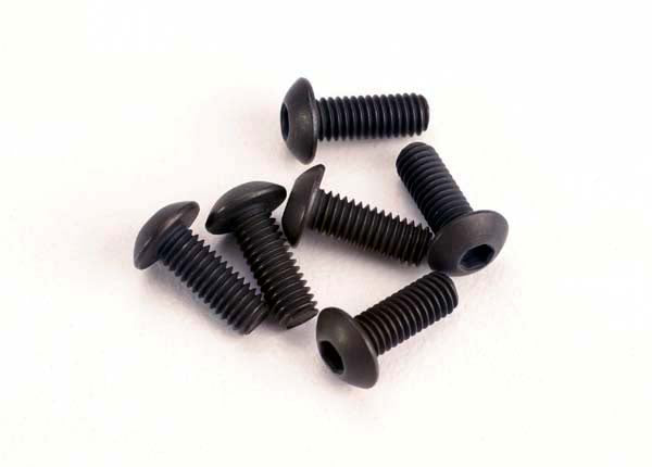 Traxxas 2576 Screws, 3x8mm button-head machine (hex drive) (6)