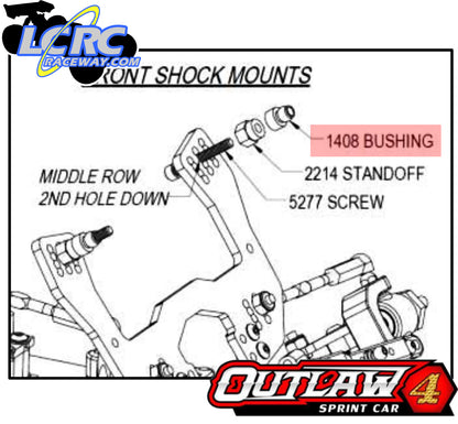Custom Works 1408 Upper Shock Cap Bushing (4)