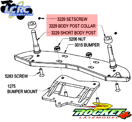 Custom Works 3229 Short Body Mounts Posts