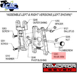 Custom Works 3243 Short Adjustable Rear Arm