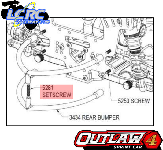 Custom Works 5281 4-40 x 1/2" Set Screws