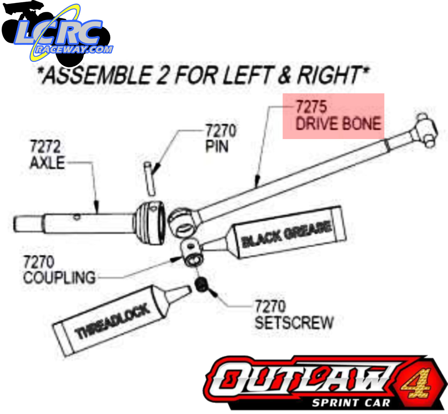 Custom Works 7275 CVA Bone for Outlaw 4/ Rocket 4