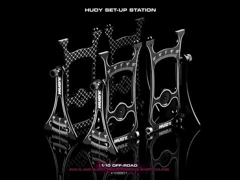 HUDY 108801 Set up Station for 1/8 Buggy and 1:8 Truggy - Setup Board