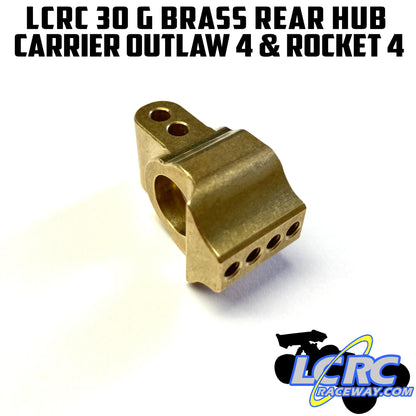 LCRC 30 g Brass Rear Hub Carrier for Custom Works Outlaw 4, Outlaw 5 & Rocket 4, Rocket 5