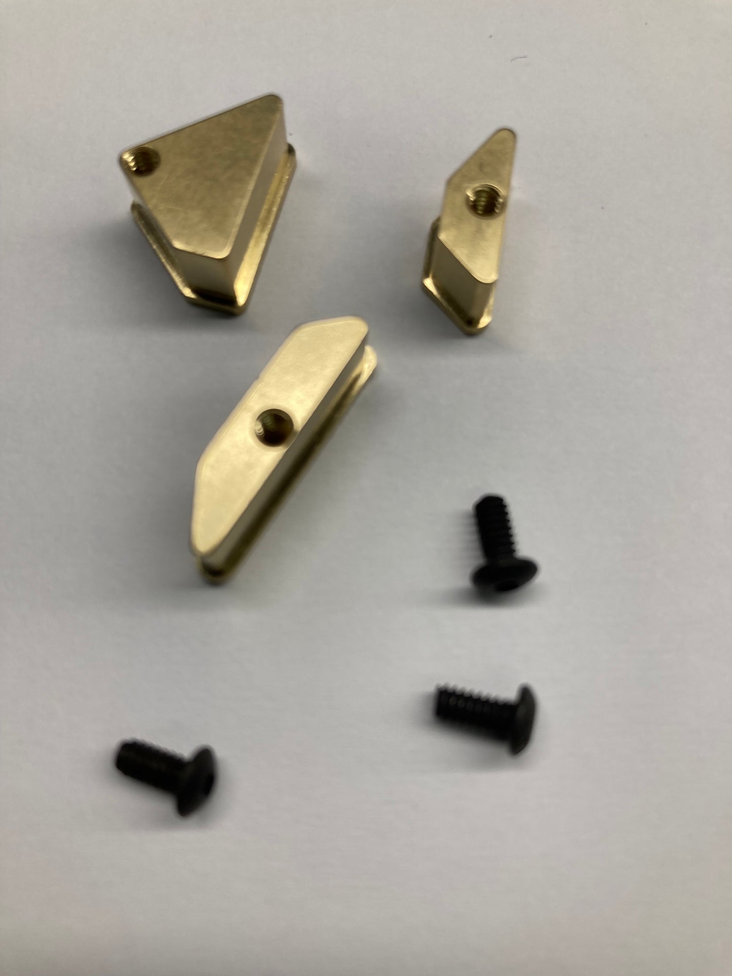 LCRC 18g Brass A Arm Inserts for Custom Works Outlaw 4 & Rocket 4 Front A-Arms