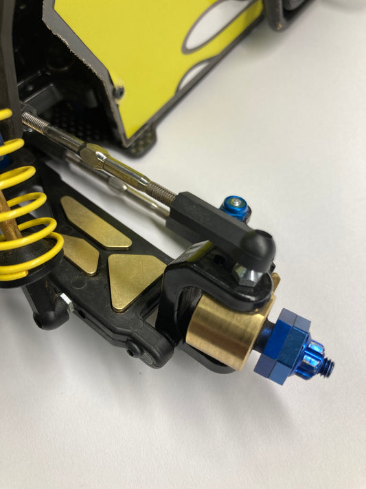 LCRC 24 g Inline Brass Steering Block for Hex Axle (1) Custom Works Outlaw 4, 5 & Rocket 4, 5