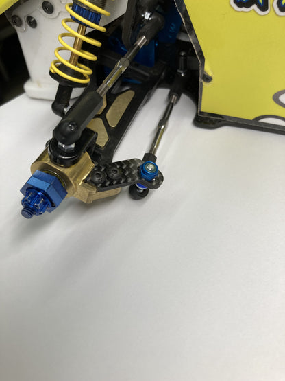 LCRC 24 g Inline Brass Steering Block for Hex Axle (1) Custom Works Outlaw 4, 5 & Rocket 4, 5