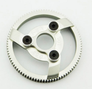 Hot Racing TE890H Hard Anodized Aluminum 90T Spur Gear, 48 pitch: Traxxas Bandit, Slash, Rustler, Stampede