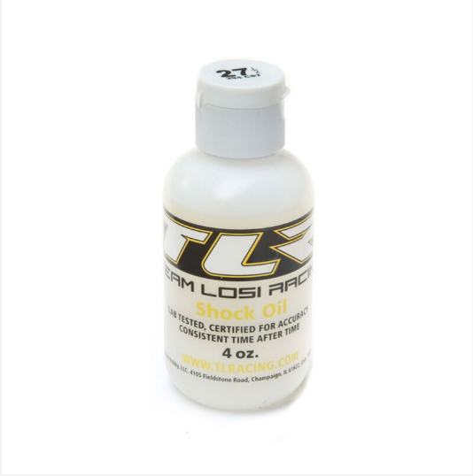 Losi TLR74028 Silicone Shock Oil, 27.5WT, 294CST, 4oz – LCRC Raceway