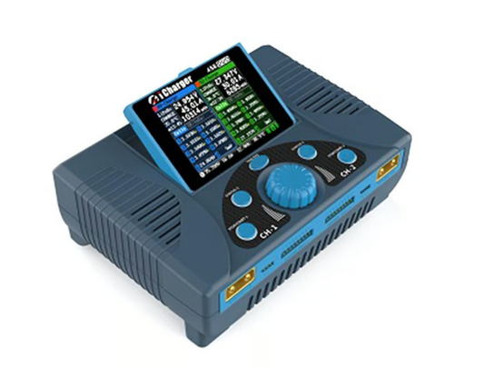 JUNSI 458DUO iCharger Lilo/LiPo/Life/NiMH/NiCD DC Battery Charger (8S/70A/2200W)