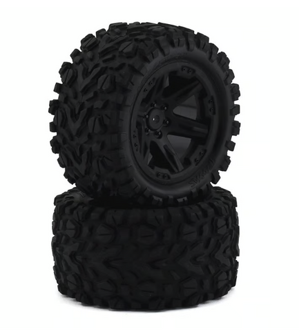 Traxxas 6774 Talon EXT 2.8" Pre-Mounted Tires w/RXT Wheels (2) (Black) (2wd Electric Rear)