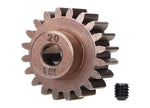 Traxxas 6494X - Gear, 20-T pinion (1.0 metric pitch) (fits 5mm shaft)/ set screw (compatible with steel spur gears)