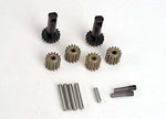 Traxxas 2382 Planet gears (4)/ planet shafts (4)/ sun gears (2)/sun gear alignment shaft (1) all hardened steel 0.05