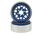Vanquish Products KMC XD127 Bully 1.9 Beadlock Crawler Wheels (Blue) (2)