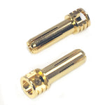 Trinity TRIREV2204 5mm Pure Copper Gold Plated Bullet Connectors, Male (2pcs)