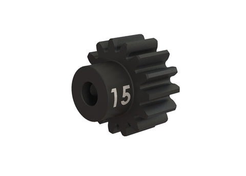 Traxxas 3945X - Gear, 15-T pinion (32-p), heavy duty (machined, hardened steel)/ set screw