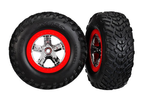 Traxxas 5888 Tires & wheels, assembled, glued (2wd front)