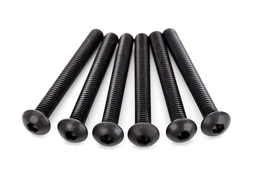 Traxxas 2598X Screws, 4x30mm button-head machine (hex drive) (6) 0.042