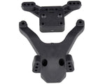 Team Associated 91875 RC10B6.3 Factory Team Front Top Plate & Ballstud Mount (Carbon)